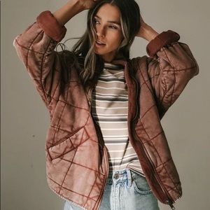 free people dolman quilted jacket